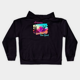 Arizona Sun Spirit Desert Art Series Kids Hoodie